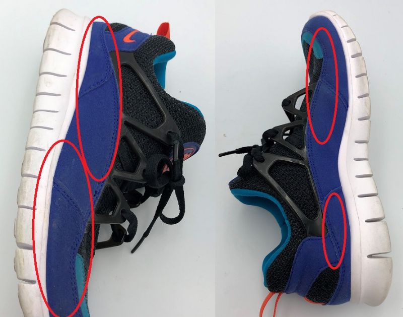 NIKE ナイキ FREE HUARACHE LIGHT スニーカー 24cm 中古 フリーハラチライト ローカット ランニング シューズ ブルー 青