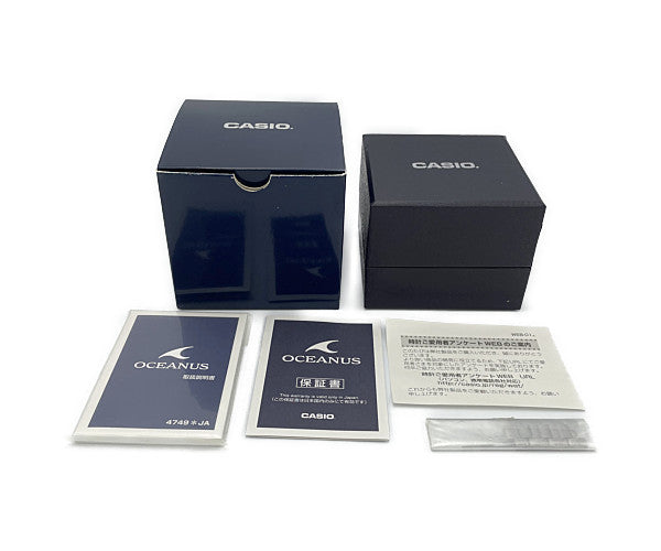 CASIO OCEANUS ソーラー電波 腕時計 OCW-M700TDJ-1AJF 中古 カシオ オシアナス クロノグラフ 10気圧防水 カレンダー