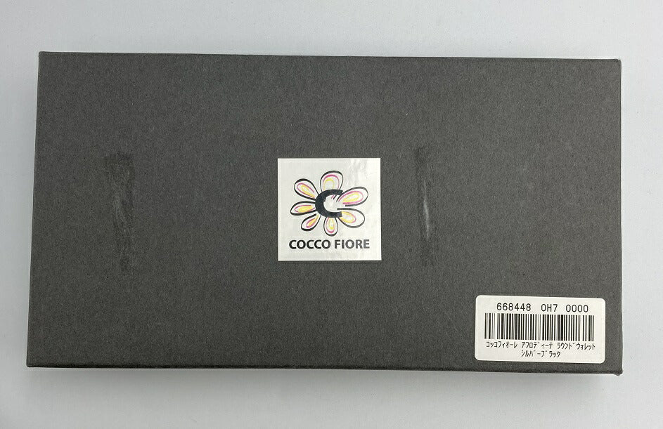 COCCO FIORE コッコフィオーレ アフロディーテ ラウンドファスナー 長財布 中古 パテント エナメル レディース 花柄 型押しレザー
