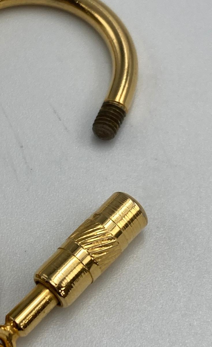 GUCCI グッチ ダブルG キーリング キーホルダー 中古 ゴールド シルバー チャーム オールド レディース