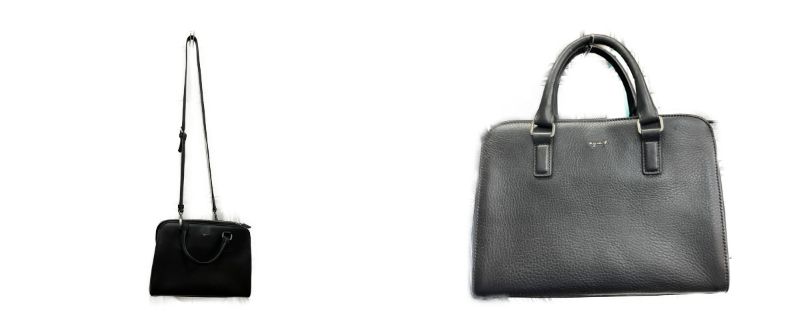 agnes b. レザー 2way バッグ 中古 アニエスベー 本革 鞄 ハンド ショルダー 肩掛け ブラック