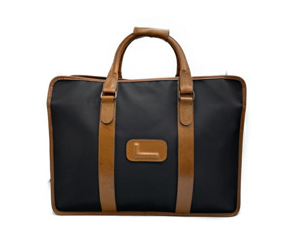 ランセル ナイロン レザー ボストンバッグ 中古 LANCEL 鞄 本革 ショルダー 肩掛け ハンド ビンテージ ビジネス