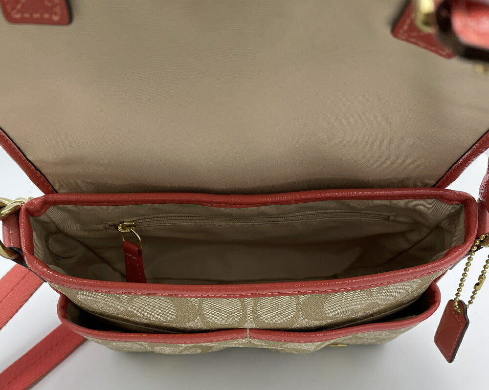 COACH PVC シグネチャー ショルダー バッグ 中古 コーチ F48759 鞄 肩掛け 斜め掛け 小さめ ブランド コンパクト