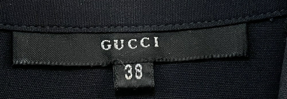 GUCCI ブラウス M 38 イタリア製 中古 グッチ 長袖 シャツ レディース トップス シンプル ブランド