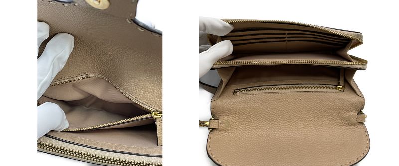 TORY BURCH レザー ウォレット ショルダー 中古 トリーバーチ バッグ 鞄 本革 財布 ポシェット ブランド