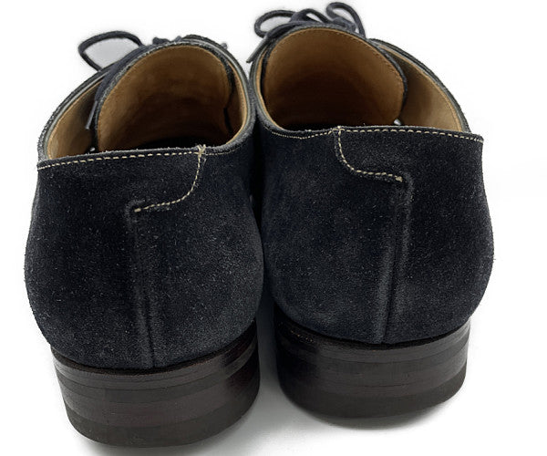 CROCKETT&JONES 約27cm スエード 紺 中古 クロケット&ジョーンズ メンズ ビジネス