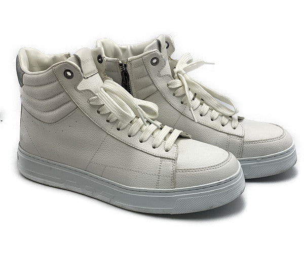 エンポリオアルマーニ ハイカットスニーカー 約26cm 中古 EMPORIO ARMANI ホワイト 白 メンズ
