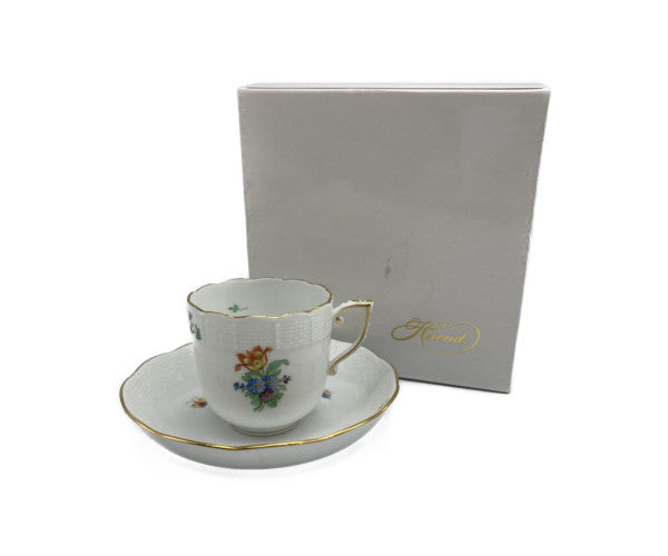 HEREND ヘレンド フラワーブーケ カップ&ソーサー 中古 ティーカップ 洋食器 コーヒーカップ