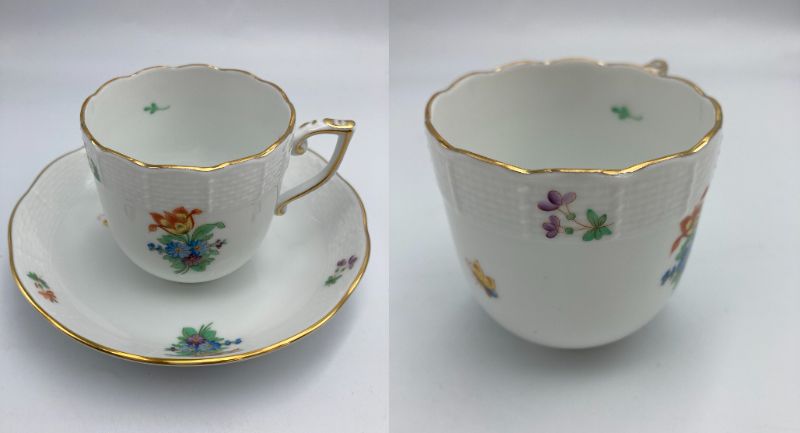 HEREND ヘレンド フラワーブーケ カップ&ソーサー 中古 ティーカップ 洋食器 コーヒーカップ