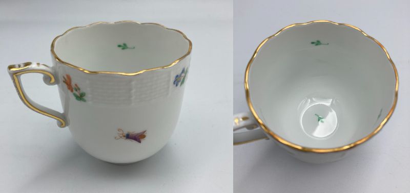 HEREND ヘレンド フラワーブーケ カップ&ソーサー 中古 ティーカップ 洋食器 コーヒーカップ