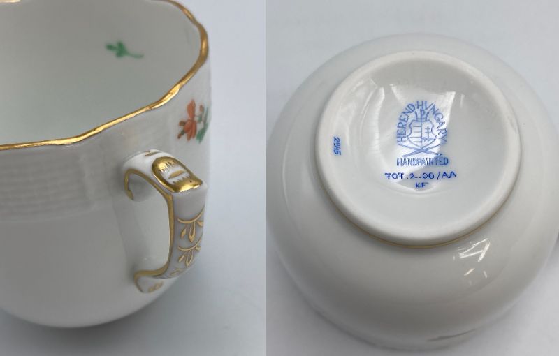 HEREND ヘレンド フラワーブーケ カップ&ソーサー 中古 ティーカップ 洋食器 コーヒーカップ
