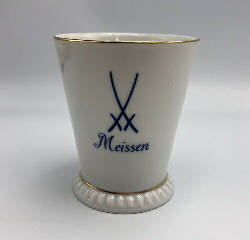 Meissen マイセン 双剣 マーク ゴブレット 2008 中古 タンブラー カップ 洋食器 ロゴ おしゃれ コップ 白