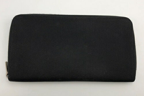 Dunhill ダンヒル キャンバス ラウンドファスナー オーガナイザー 中古 ブランド マルチケース トラベルケース 長財布 レザー ブラック