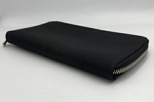 Dunhill ダンヒル キャンバス ラウンドファスナー オーガナイザー 中古 ブランド マルチケース トラベルケース 長財布 レザー ブラック