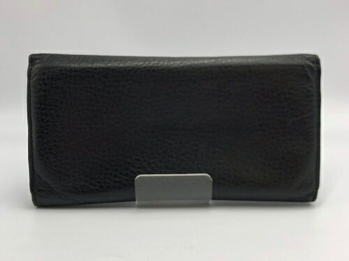 BURBERRY BLACK LABEL バーバリー ブラックレーベル 長財布 中古 ブランド メンズ レザー 黒 ウォレット