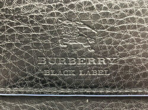 BURBERRY BLACK LABEL バーバリー ブラックレーベル 長財布 中古 ブランド メンズ レザー 黒 ウォレット