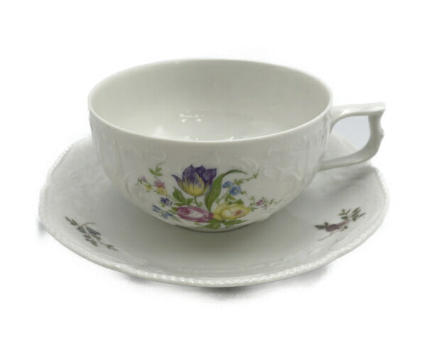 Rosenthal クラシックローズ カップ&ソーサー 6客 セット 中古 ローゼンタール 紅茶 ティー 洋食器 薔薇 フラワー 花柄