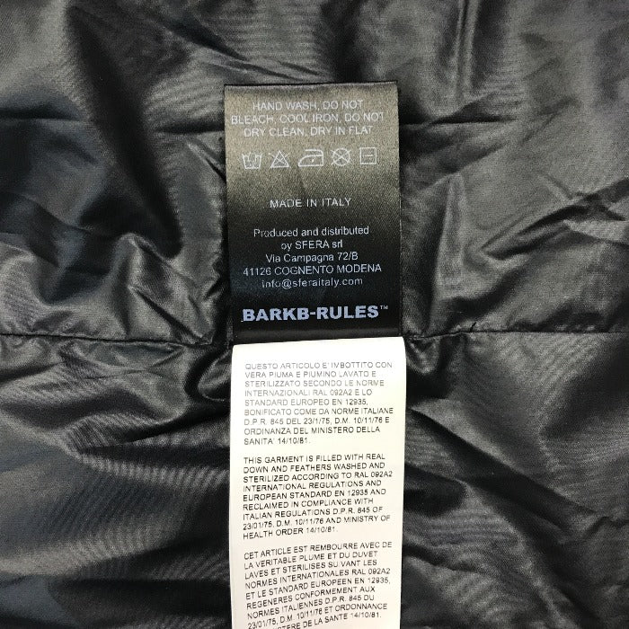 BBR ビービーアール BARKB-RULES ダウン ニットダッフルコート メンズ S ブラック/グレー 中古 1