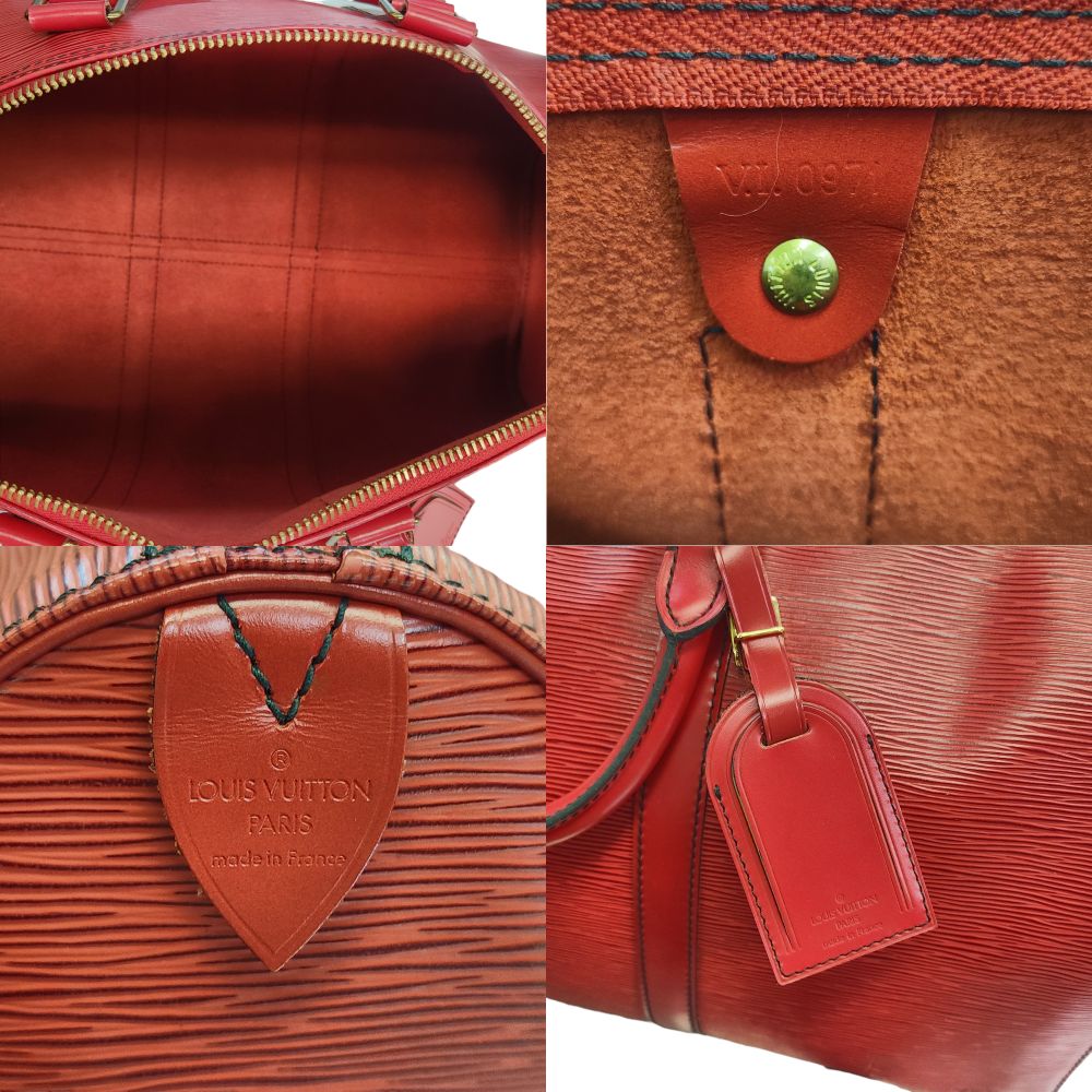 LOUIS VUITTON ルイヴィトン エピ キーポル45 ボストンバッグ レディース M42977 カスティリアンレッド ハンドバッグ 旅行鞄 中古 1