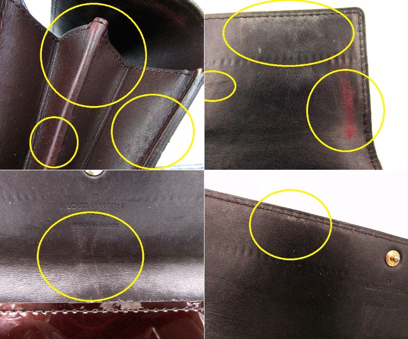 LOUIS VUITTON/ルイヴィトン ヴェルニ ポルトフォイユ・サラ アマラント 中古 1
