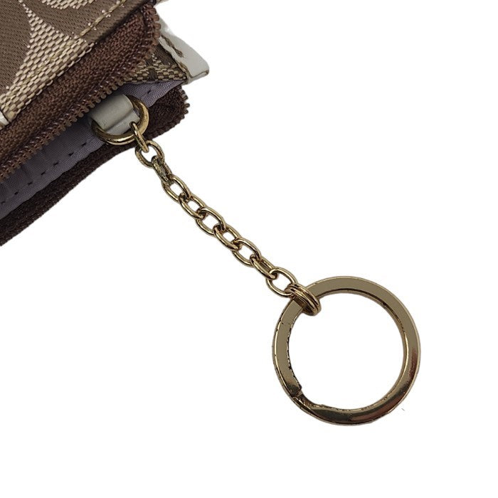 COACH コーチ シグネチャー キーリング付 コインケース 41568 ブラウン 中古 3