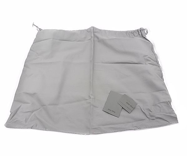 miu miu ミュウミュウ ラムスキン 2way ハンドバッグ 中古 1