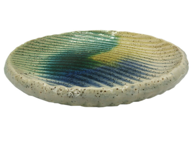 清水焼 三彩皿 未使用 中古 1