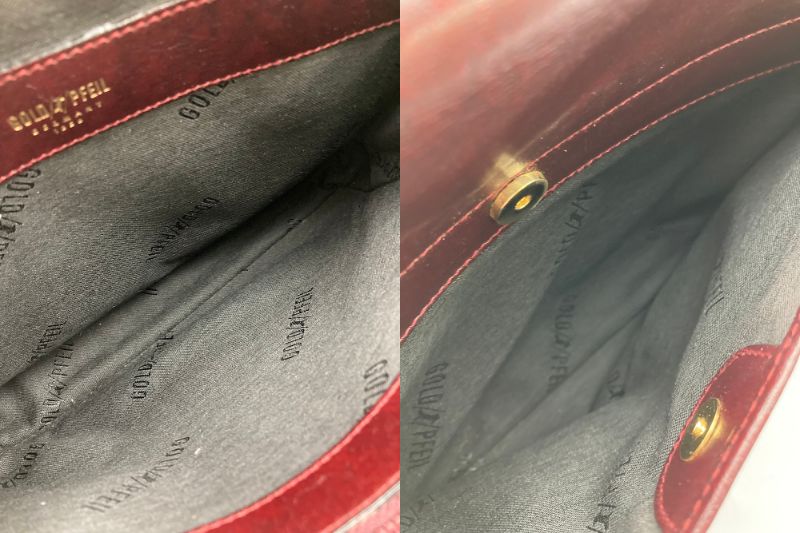 GOLD PFEIL ゴールドファイル レザー ハンドバッグ 中古 4