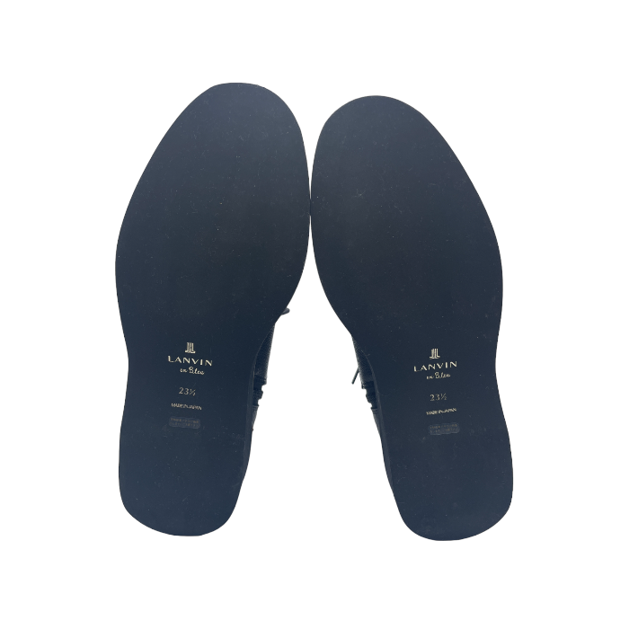 ランバン オン ブルー LANVIN en Bleu レースアップショートブーツ 2565 23.5㎝ 中古 4
