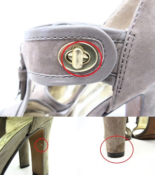 COACH/コーチ ターンロックタッセルサンダル 約24cm 中古 1