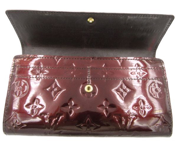 LOUIS VUITTON/ルイヴィトン ヴェルニ ポルトフォイユ・サラ アマラント 中古 1