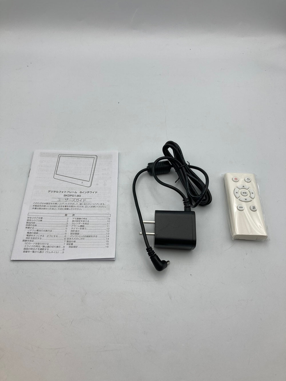 ラドンナ デジタルフォトフレーム 8インチワイド BKDP01-80-GY 中古 4