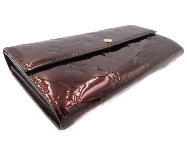 LOUIS VUITTON/ルイヴィトン ヴェルニ ポルトフォイユ・サラ アマラント 中古 1
