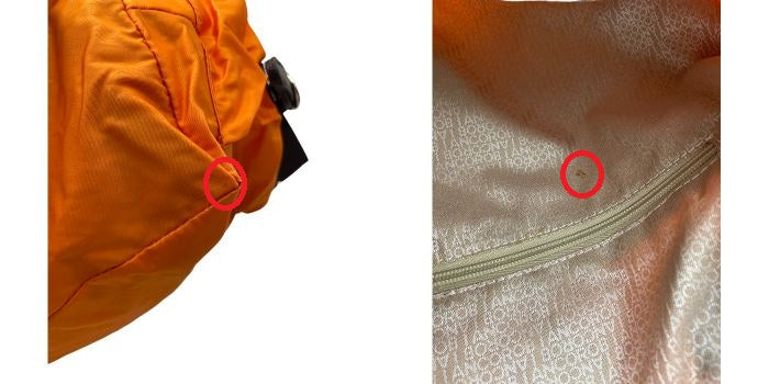 オロビアンコ ナイロン レザー 2WAY バッグ オレンジ 中古 4