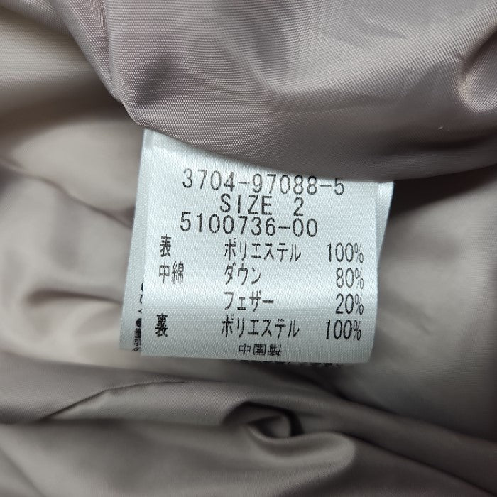 LAUTREAMONT ロートレアモン ダウンコート 3704-97088-5 レディース 2 ベージュ 中古 3