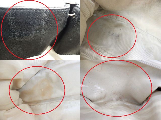 Salvatore Ferragamo サルヴァトーレフェラガモ レザー キャンバス トートバッグ 中古 1