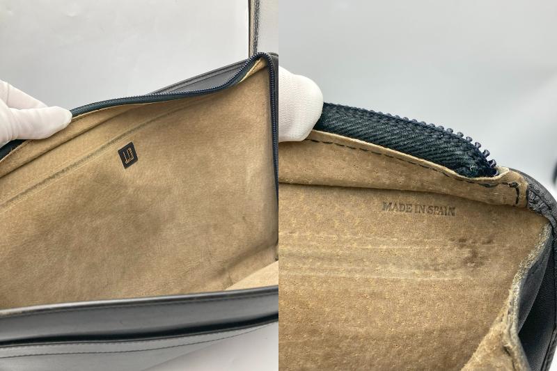 dunhill ダンヒル レザー クラッチバッグ 書類ケース メンズ ブラック 中古 4