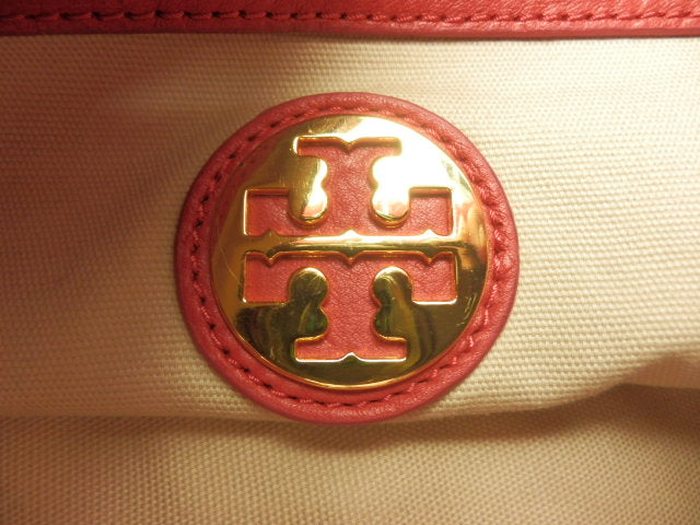TORY BURCH レザー ミラー 付き トート バッグ 中古 1