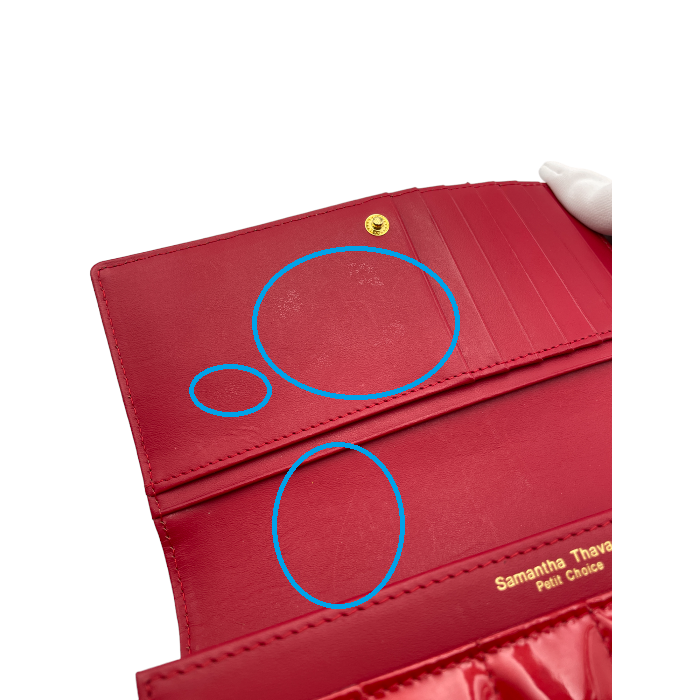 Samantha Thavasa Petit Choice サマンサタバサ プチチョイス エナメル キルティング 長財布 中古 4