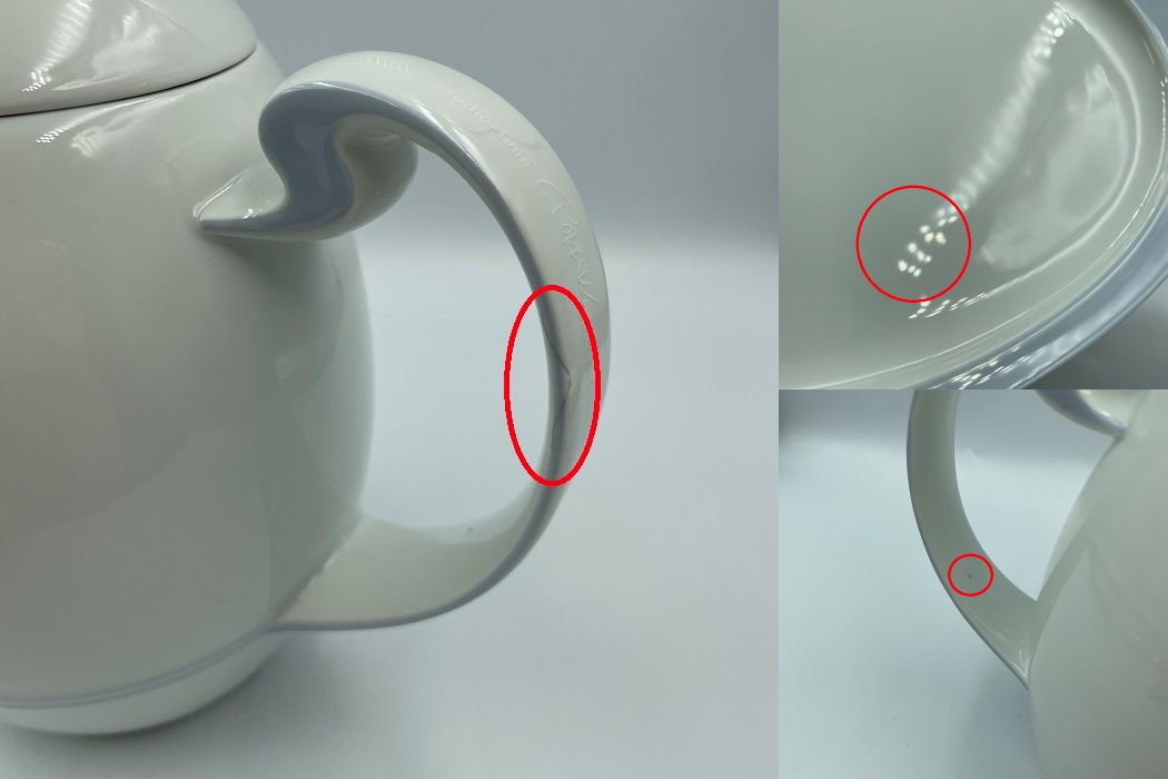 Rosenthal ローゼンタールスタジオライン ティーポット+オーバル皿 中古 1