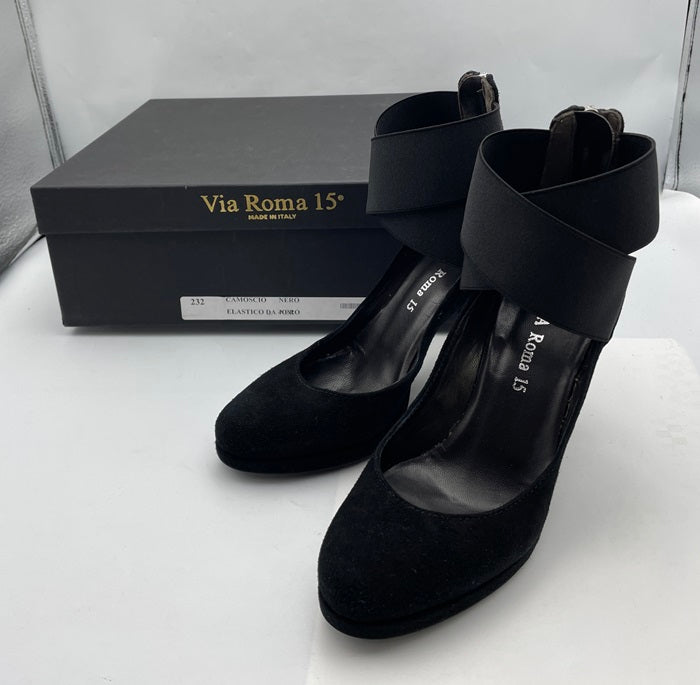 VIA ROMA 15 ヴィアローマ15 スウェード シューズ 35 中古 4