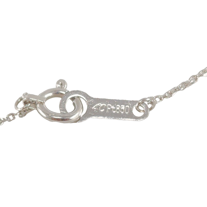 4℃ Pt850 ティアドロップ ネックレス 中古 1