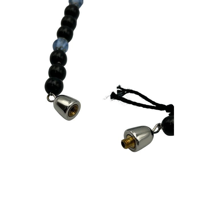ERCOLE MORETTI エルコーレモレッティ ベネチアン ネックレス アクセサリー レディース おしゃれ ブラック ブルー ピンク 中古 W4