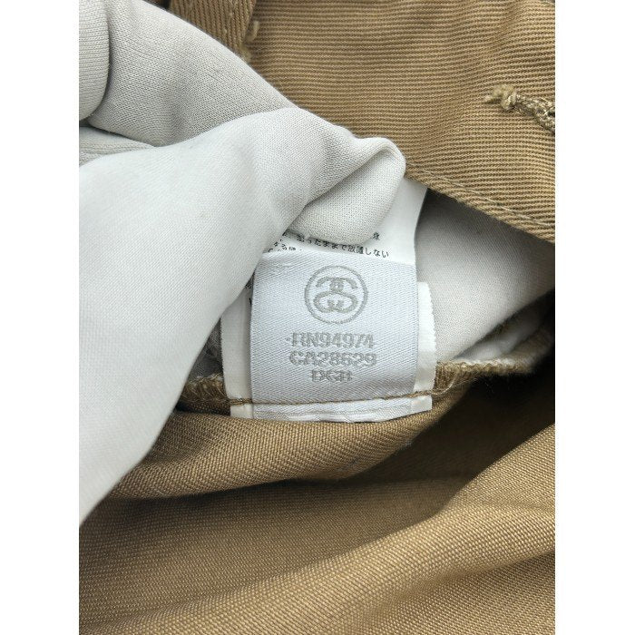 STUSSY ステューシー ストレート パンツ 34インチ ベージュ メンズ ボトムス カジュアル ズボン 中古 W4