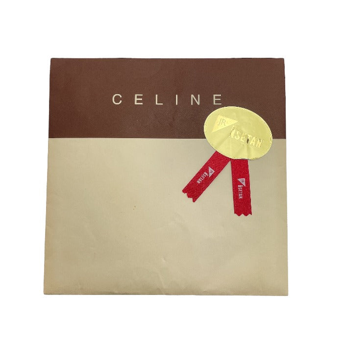 CELINE セリーヌ クローバー ハンカチ ピンク 中古 1