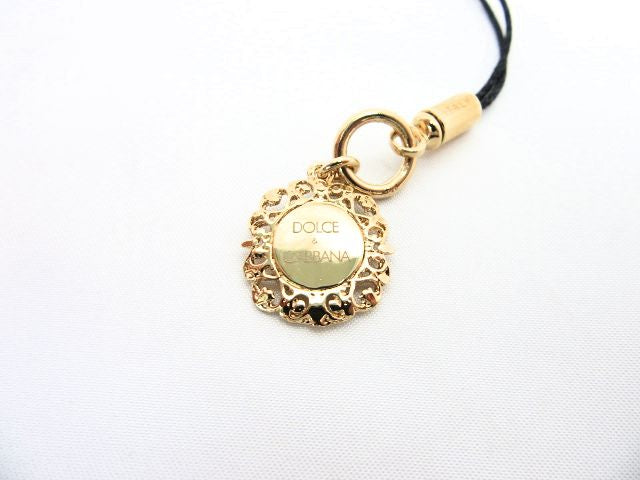 DOLCE & GABBANA/ドルチェ&ガッバーナ ロゴエンブレム携帯ストラップ 中古 1