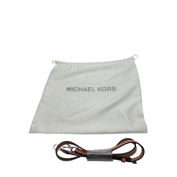 MICHAEL KORS マイケルコース レザー 巾着 ショルダーバッグ ピンク 30S6SGRM2O 2WAY 鞄 パンチング 斜め掛け 肩掛け レディース 中古 W4
