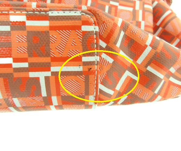 Salatore Ferragamo/フェラガモ レザー オレンジ ショルダーバッグ 中古 1