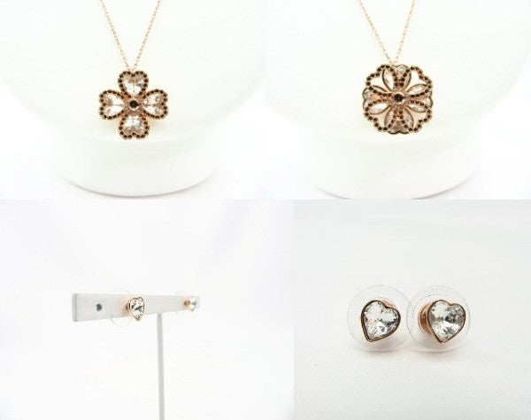 SWAROVSKI/スワロフスキー DEARY ネックレス&ピアスセット 中古 1