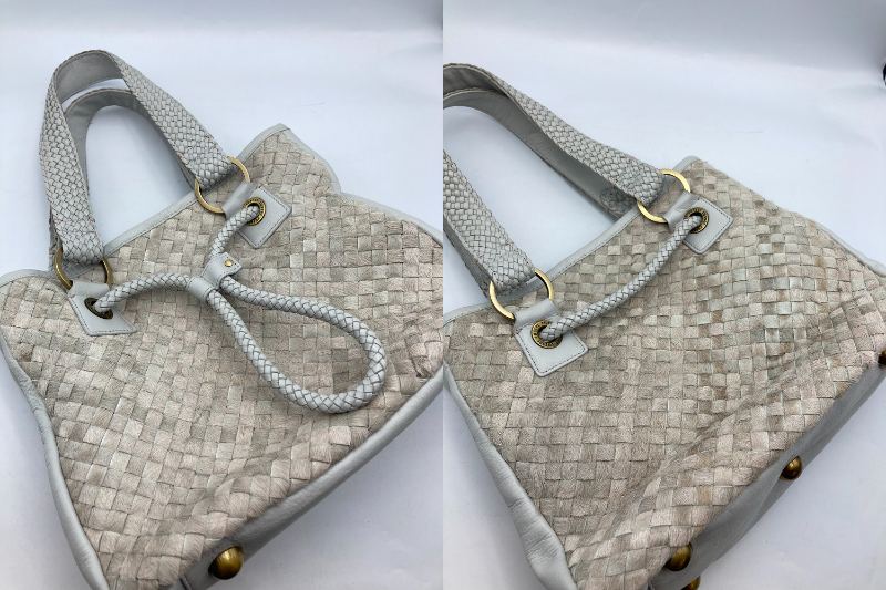 russet ラシット 編み込み レザー ハンドバッグ 中古 4